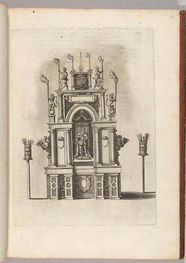 Toneel met keizer Maximiliaan II, 1594