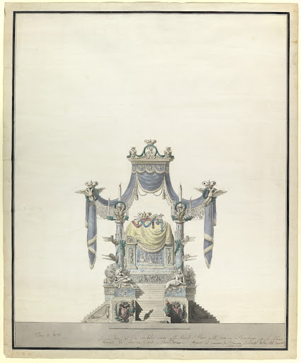 Catafalque for the Empress Catherine the Great of Russia (Front Elevation).