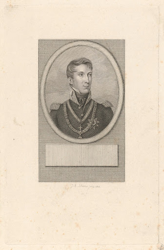 Portret van koning Willem II als kroonprins