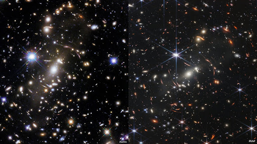 Hubble and Webb view of galaxy cluster SMACS 0723