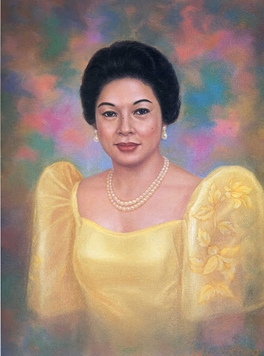 Portrait of First Lady Evangelina Macaraeg Macapagal