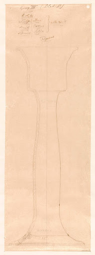 Ontwerp voor een tulpvaas van aardewerk