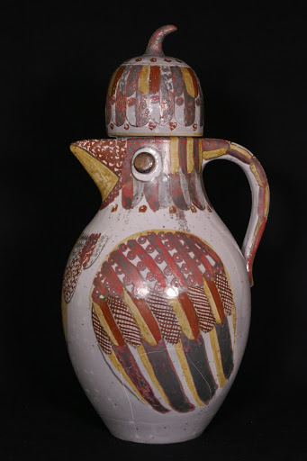 Vogelkanne mit Fayencemalerei, Günther Stüdemann, 1965