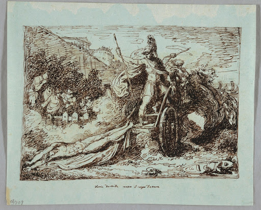 Achilles Drags the Body of Hector