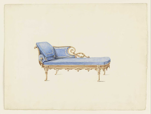 Design for a Sofa in the Gothic Revival Style