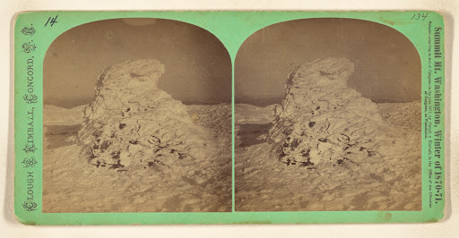 Lizzie Bourne's Monument. [Mt. Washington, N.H.] (Full Front)