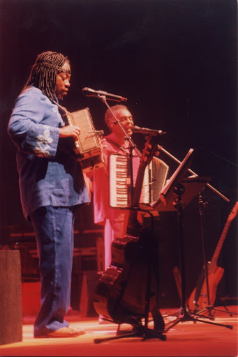 Gilberto Gil e Milton Nascimento na estreia do show Gil & Milton no Canecão