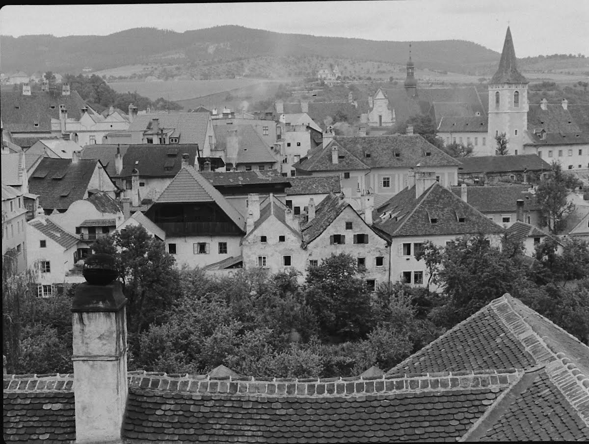 Czechoslovakia-View Over Roof Tops- Cesky Krumlov
