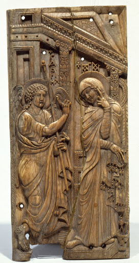 Panel depicting the Annunciation
