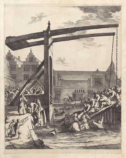 Redding van graaf Johan Maurits na het ongeluk op de brug van Franeker, 1665