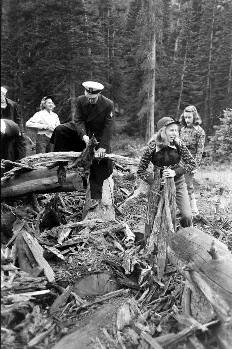 Boulder Glacier Party Sliding And Mountain Climbing