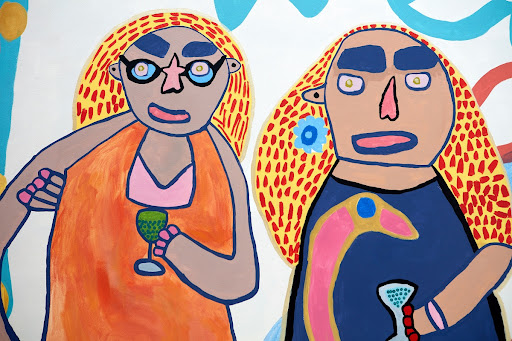 Love owls and mermaids singing in the rainbow pop