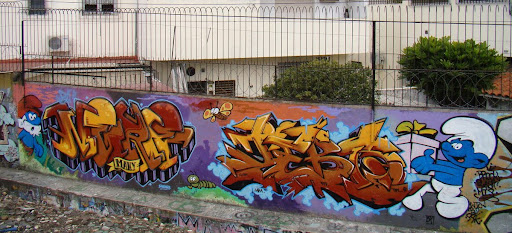 Nerf, Teko & Meys graffiti, Coghlan, Buenos Aires (2009)