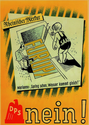 Le CVP, le SPS et les « mouvements européens » disent « oui » au statut parce qu’ils veulent que l’Europe se fasse, parce que le statut apportera une fois pour toute la paix entre l’Allemagne et la France, parce que c’est une clé pour l’Europe, parce qu’une voix en faveur du statut doit être une voix en faveur de l’Europe.