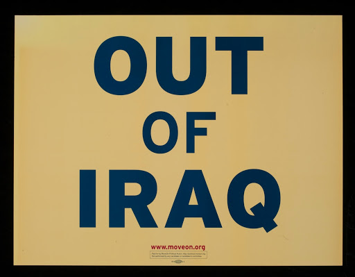 Poster, "Out of Iraq"