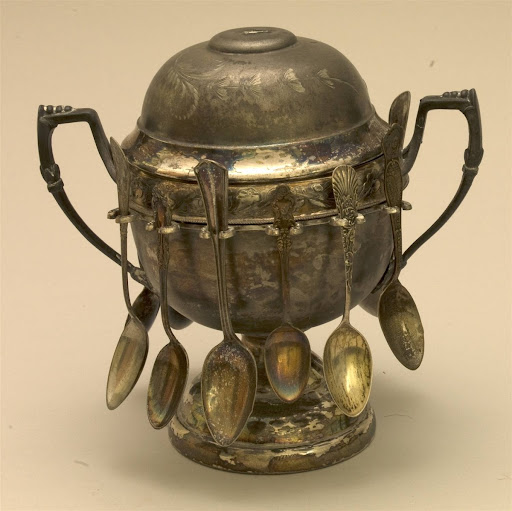 Sugar Bowl with Teaspoons