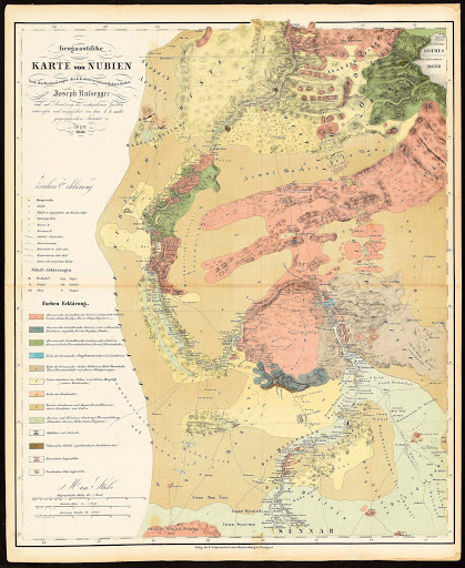 Reisen in Europa, Asien und Afrika, mit besonderer Rücksicht auf die naturwissenschaftlichen Verhältnisse der betreffenden Länder, unternommen in den Jahren 1835 bis 1841: Atlas. By Joseph Russegger. Stuttgart: E. Schweizerbart’sche Verlagshandlung.