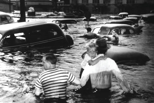 Residents of Vanport escape waist-high waters