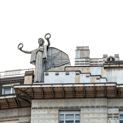 The Austrian Postal Savings Bank building in Vienna, Austria