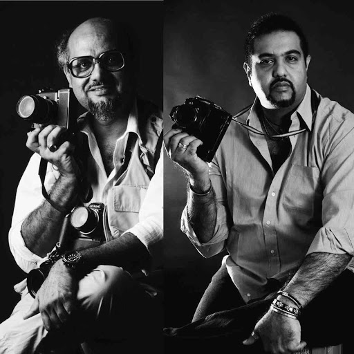 Salim Amin with Mohamed Amin