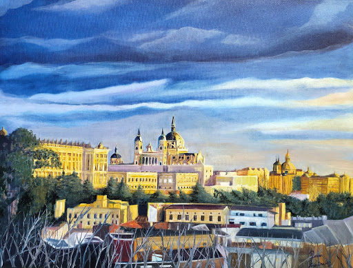 Panoramic picture of la Almudena