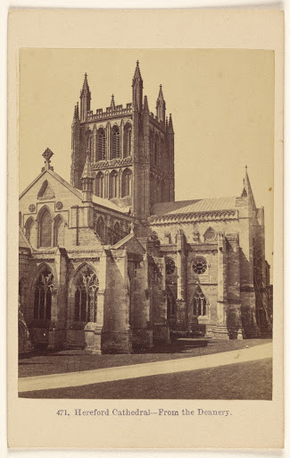 Hereford Cathedral - From The Deanery. (Main View)