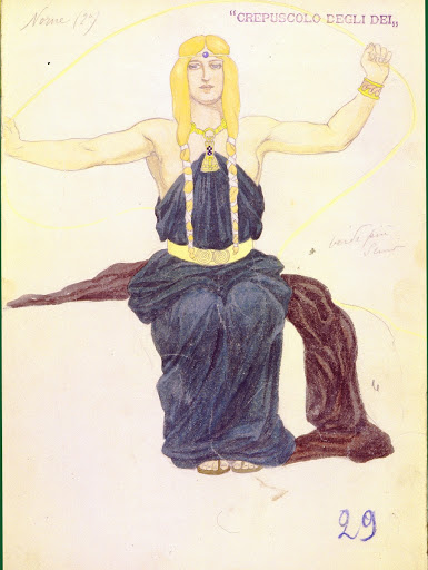 Götterdämmerung by R.Wagner. Sketches for costumes
