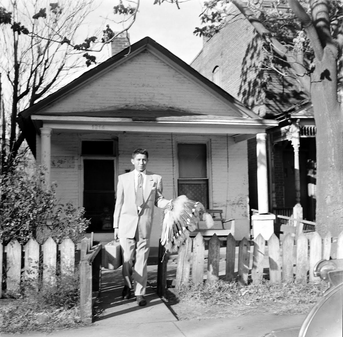 Boy Indian Chief In St. Joseph, Mo.