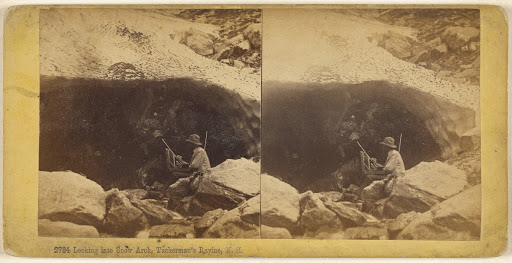 Looking into Snow Arch, Tuckerman's Ravine, N.H. (Full Front)