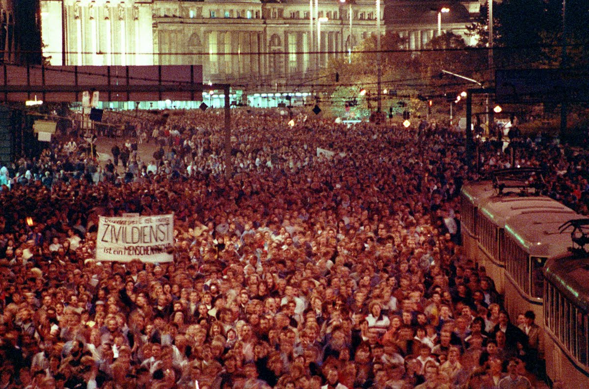 Montagsdemonstration in Leipzig