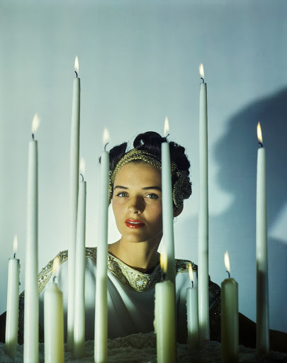 Model with Candles, Vogue