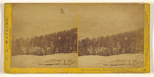 The Merced Group, from the Sentinel Dome, Yosemite Valley, Mariposa County, Cal. (Full Front)