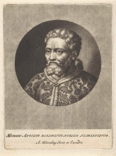 Portret van Michelangelo Buonarroti