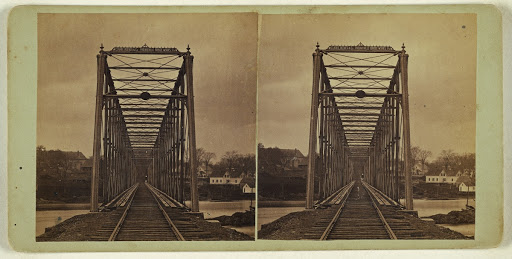 Ticonic Falls and Bridges. [Waterville, Maine] (Full Front)