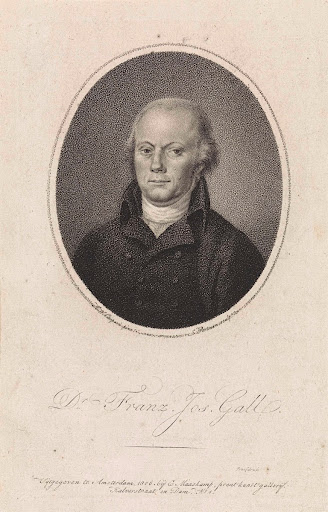 Portret van fysioloog Franz Josef Gall