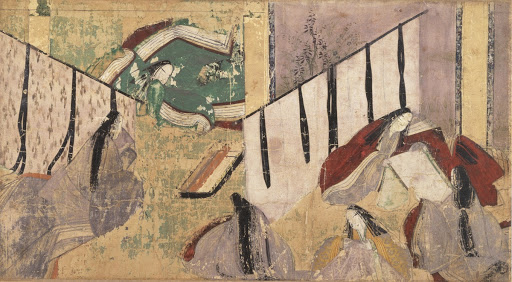 【国宝】源氏物語絵巻　早蕨　絵