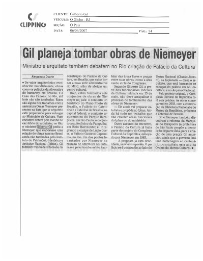 Documentos do Arquivo Pessoal de Gilberto Gil