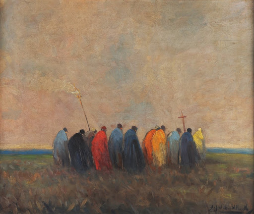 The burial