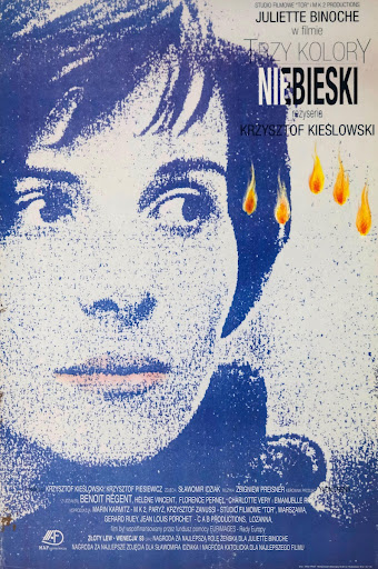 Poster for the feature film "Three Colors. Blue".