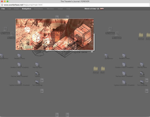 Screenshot of "World of Awe" by Yael Kanarek