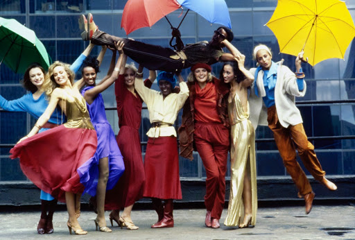Stephen Burrows, and Models in Stephen Burrows' Clothing, Vogue