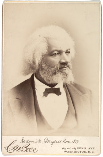 Cabinet card portrait of Frederick Douglass