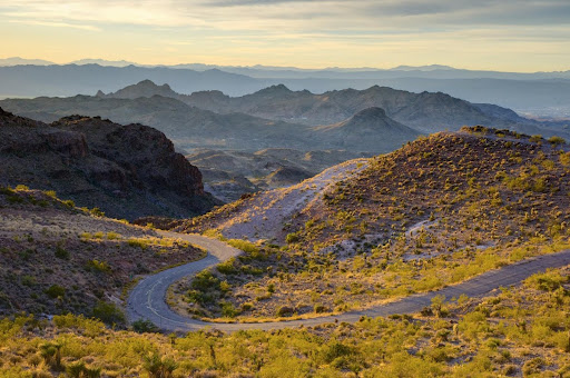 USA, Arizona, Route 66 from Sitgreaves Pass