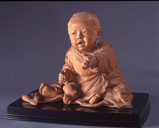 Infant with Papier-mache Dog
