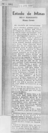 No Colégio de Cataguases