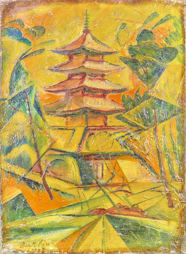 Pagoda of the Hōryū-ji Temple (Nara Prefecture, Japan)