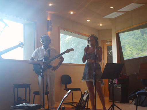 Gilberto Gil e Daniela Mercury durante ensaio para o programa Altas Horas