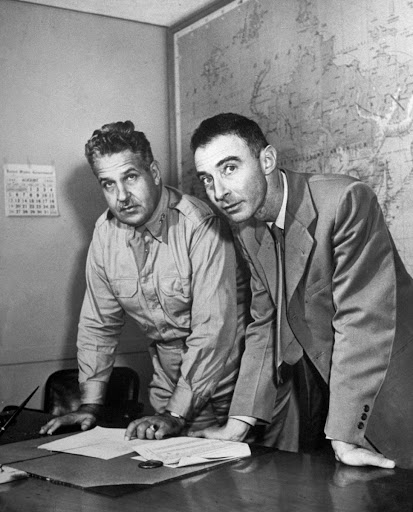 Dr. Robert Oppenheimer and Lt. General Leslie Groves