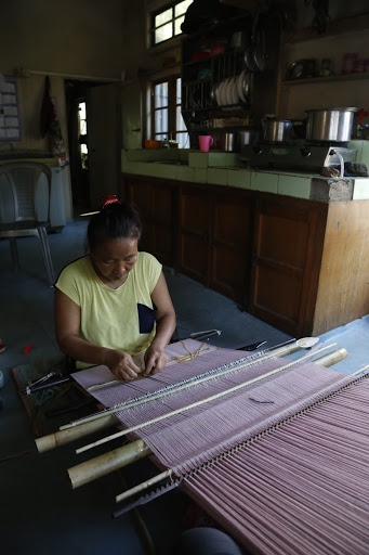 Puanchei: Backstrap weaving of Mizoram: Hand thread work motif