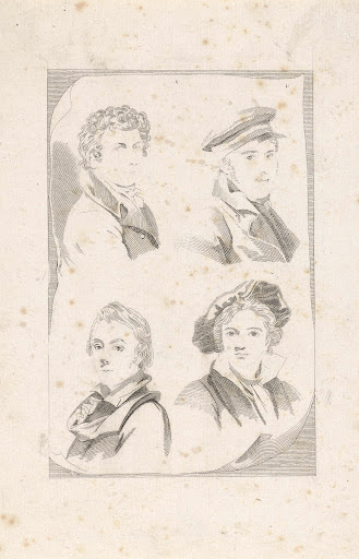 Vier schildersportretten